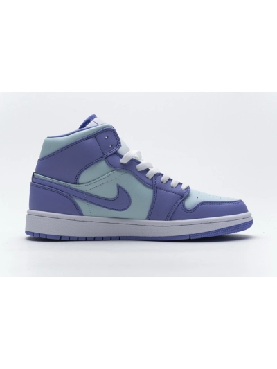 POP  Jordan 1 Mid Purple Aqua (GS), 554725-500 02