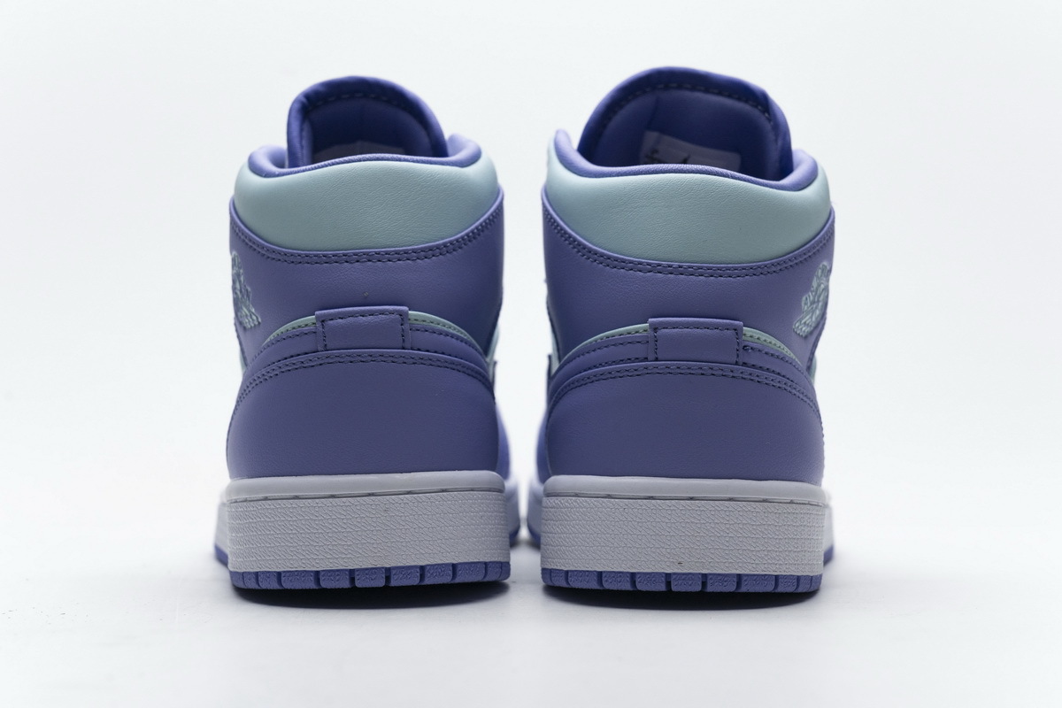POP  Jordan 1 Mid Purple Aqua (GS), 554725-500