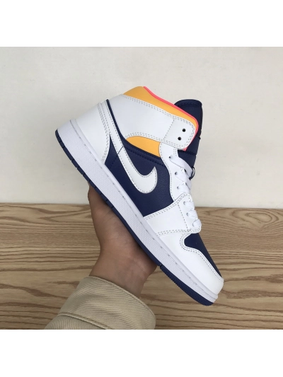 POP  Jordan 1 Mid Royal Blue Laser Orange554724-131 02
