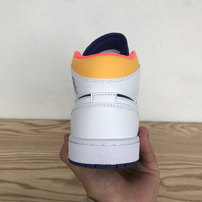 POP  Jordan 1 Mid Royal Blue Laser Orange554724-131