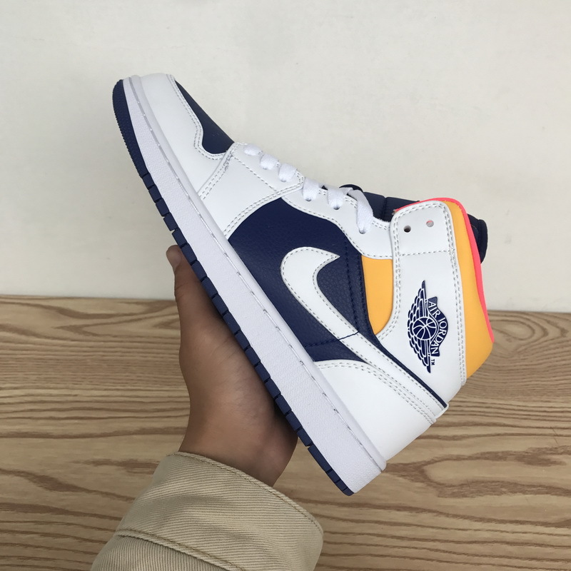 POP  Jordan 1 Mid Royal Blue Laser Orange554724-131