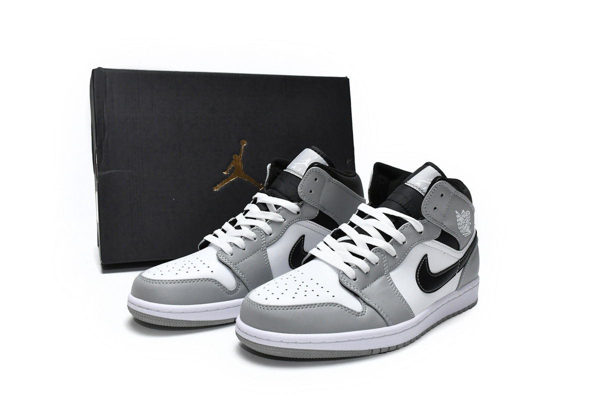 POP  Jordan 1 Mid Light Smoke Grey Anthracite, 554724-078