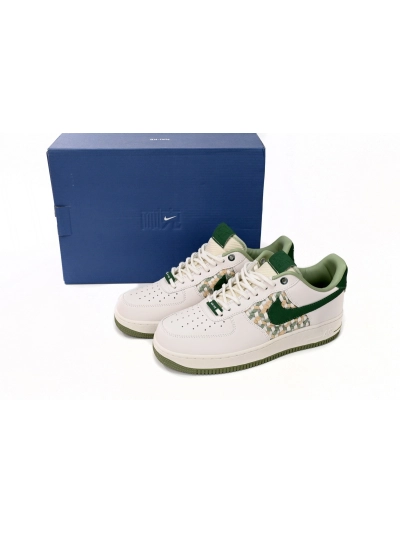 POP Air Force 1 Low '07 Premium NAI-KE Bamboo Weave Sail Gorge Green,FN0369-100 01