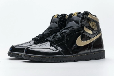 POP  Jordan 1 Retro High Black Metallic Gold (2020),555088-032 01