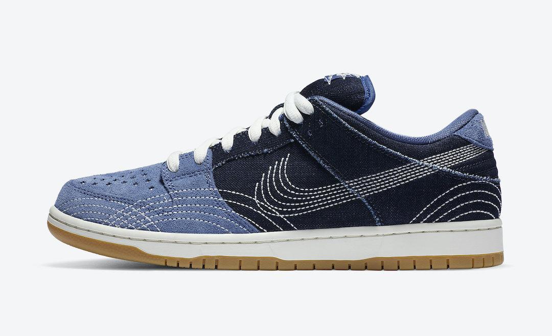 POP  SB Dunk Low Denim Sashiko,CV0316-400 