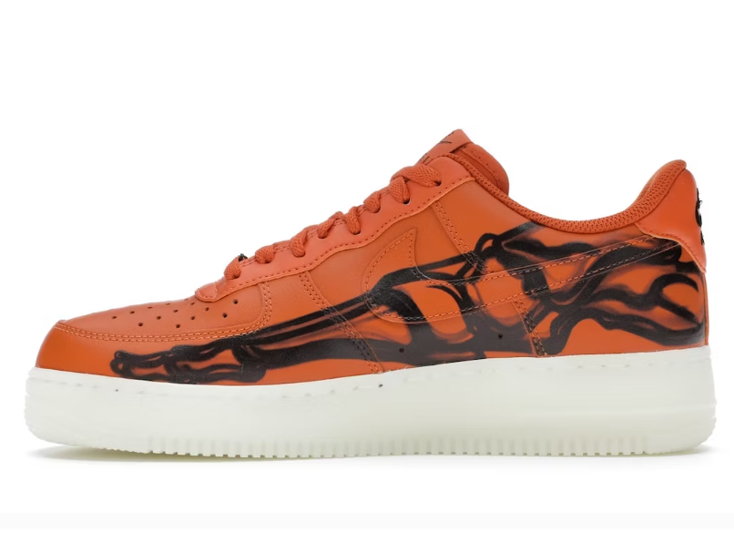 PKGoden  Air Force 1 Low Orange Skeleton Halloween,CU8067-800