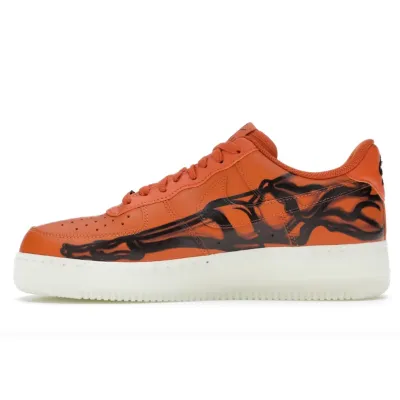 PKGoden  Air Force 1 Low Orange Skeleton Halloween,CU8067-800 01