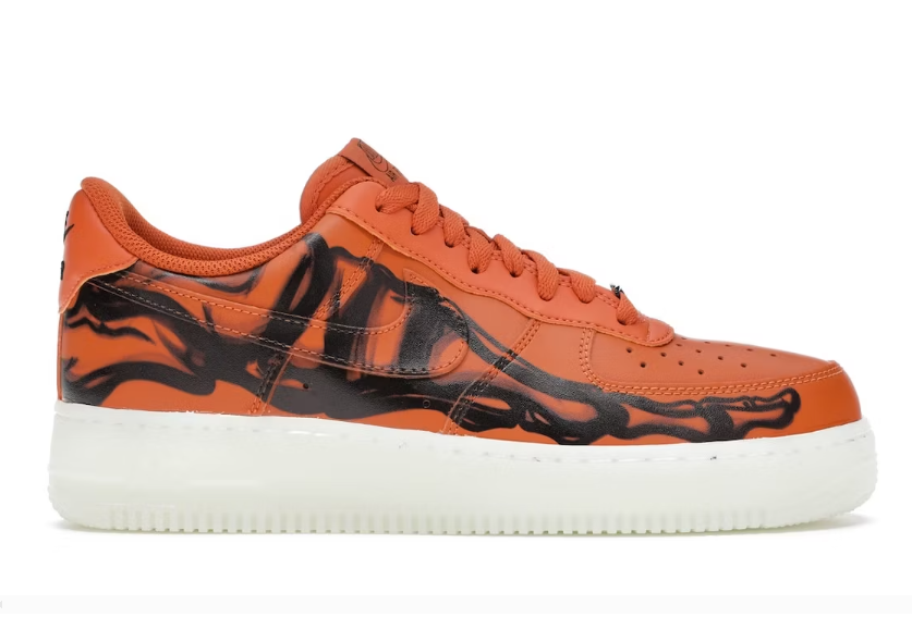PKGoden  Air Force 1 Low Orange Skeleton Halloween,CU8067-800