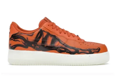 PKGoden  Air Force 1 Low Orange Skeleton Halloween,CU8067-800 02