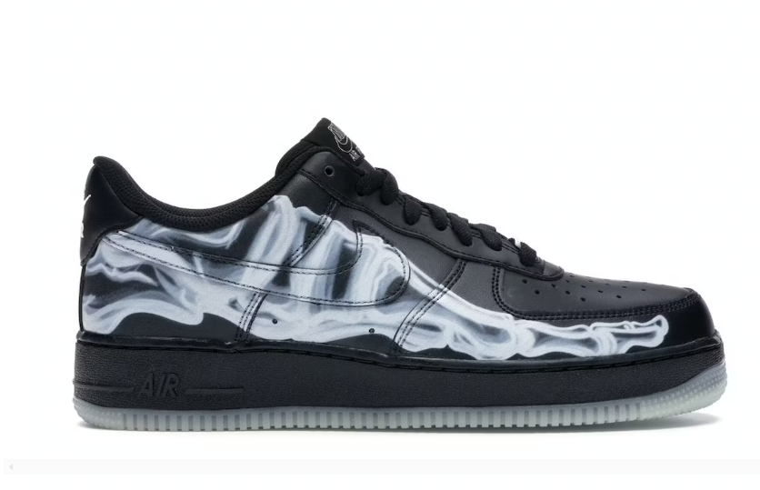 PKGoden  Air Force 1 Low Black Skeleton Halloween, BQ7541 001