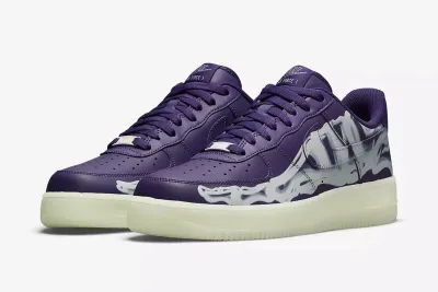 PKGoden Air Force 1 Low '07 QS Purple Skeleton Halloween, CU8067-500 02