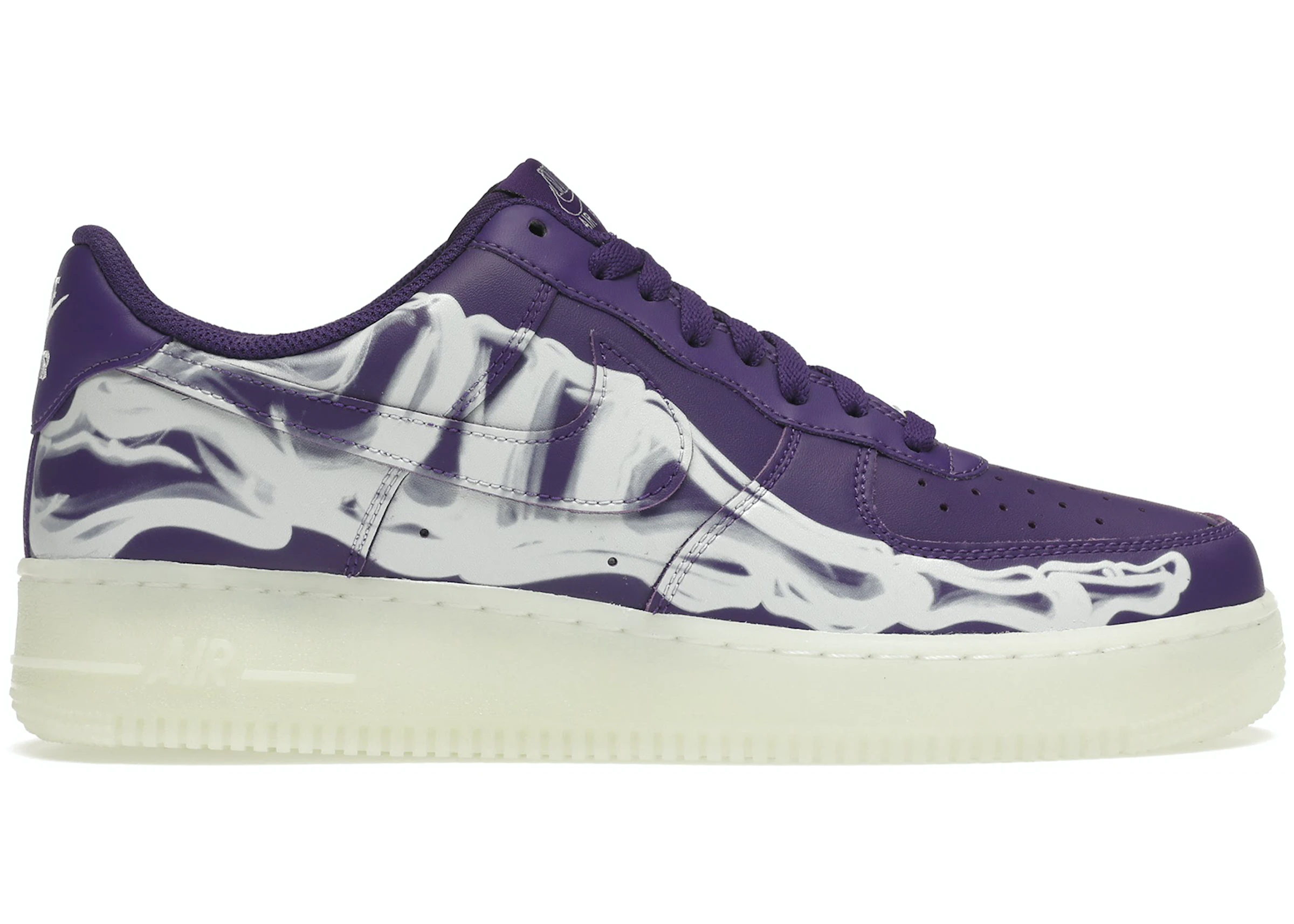 PKGoden Air Force 1 Low '07 QS Purple Skeleton Halloween, CU8067-500