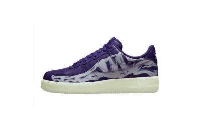 PKGoden Air Force 1 Low '07 QS Purple Skeleton Halloween, CU8067-500 01