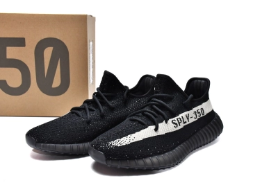 POP  Yeezy Boost 350 V2 Core Black White , BY1604 01