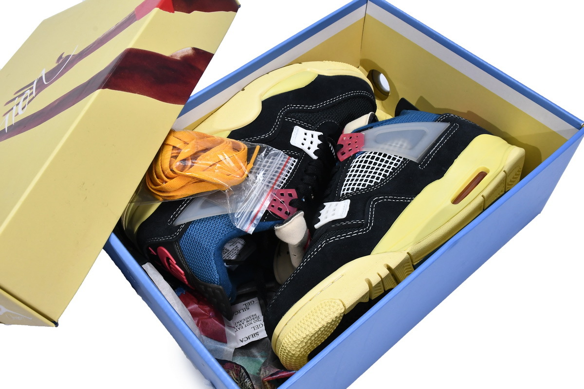 PKGoden Jordan 4 Retro Union Off Noir, DC9533-001