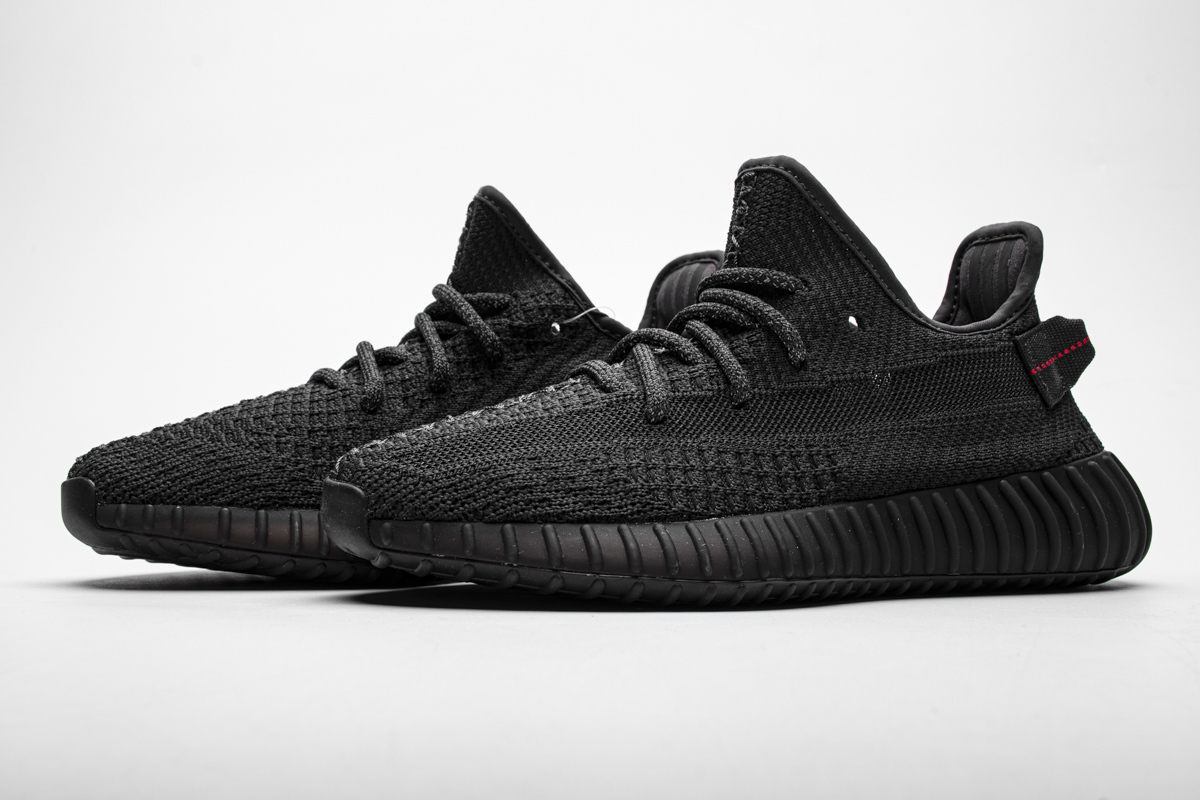 PK God Yeezy Boost 350 V2 Black (Non-Reflective), FU9006 the best replica sneaker 
