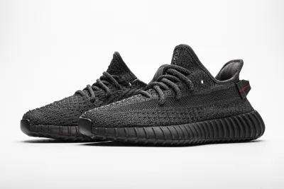 PKGoden Yeezy Boost 350 V2 Static Black (Reflective), FU9007 01