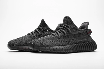 PKGoden Yeezy Boost 350 V2 Static Black (Reflective), FU9007 01