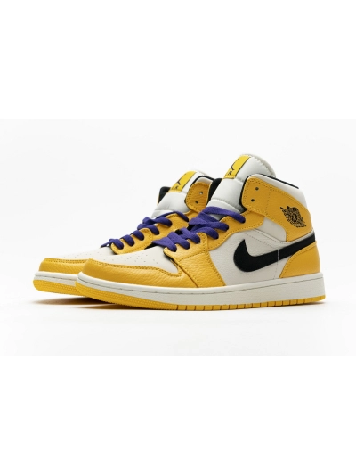 POP  Jordan 1 Mid SE Lakers, 852542-700 01