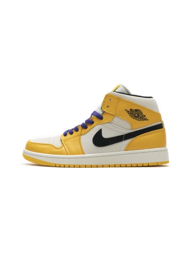 POP  Jordan 1 Mid SE Lakers, 852542-700 02