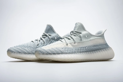 PKGoden Yeezy Boost 350 V2  Cloud White (Non-Reflective), FW3043 01