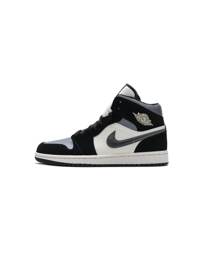 POP  Jordan 1 Mid Satin Grey Toe, 852542-011 01