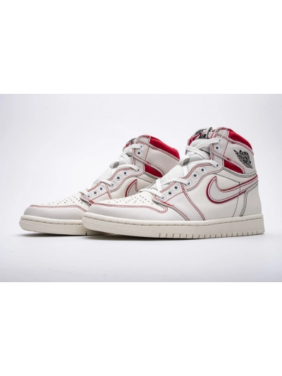 PKGoden  Air Jordan 1 Retro High Phantom Gym Red, 555088-160 01