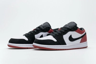POP Jordan 1 Low Black Toe, 553558-116 01