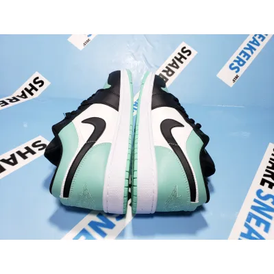 {20$ OFF, Litmited Time} POP Jordan 1 Low Emerald Toe, 553558-117 02