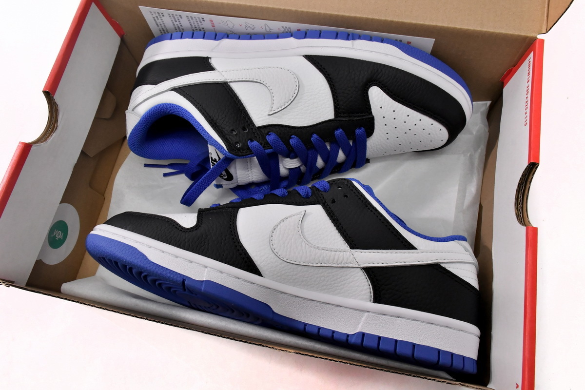 PKGoden  Dunk Low White Black Royal,FD9064-110