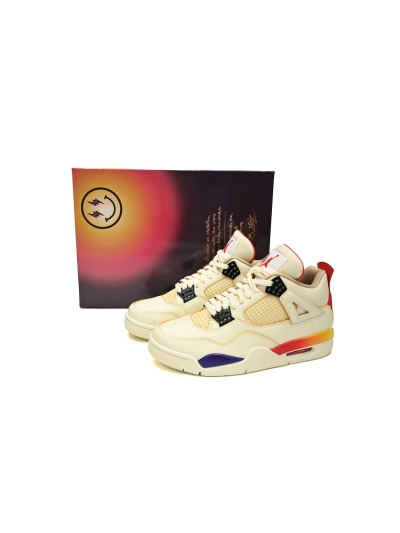 PKGoden Jordan 4  x J Balvin White Blue Red, FN0344-901 02