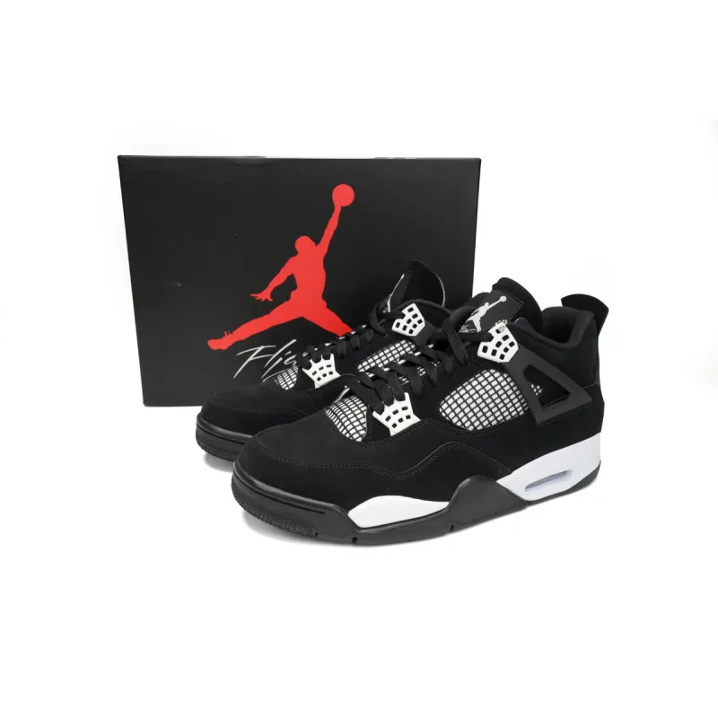 Free Shipping:PKGoden Jordan 4 White Thunder, FQ8138-001