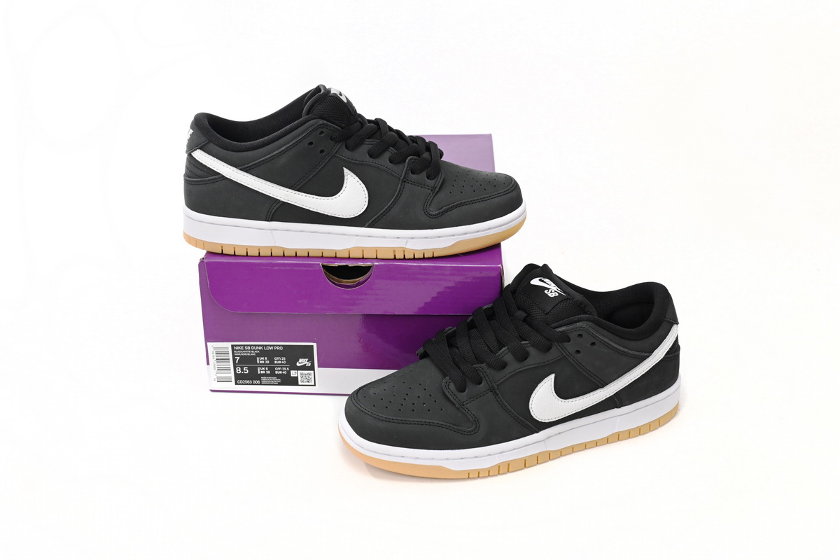 POP  Dunk SB Low pro iso black gum CD2563-006