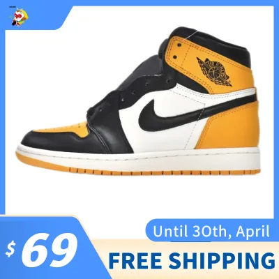 [Free Shipping] POP Jordan 1 High OG Yellow Toe,555088-711 01