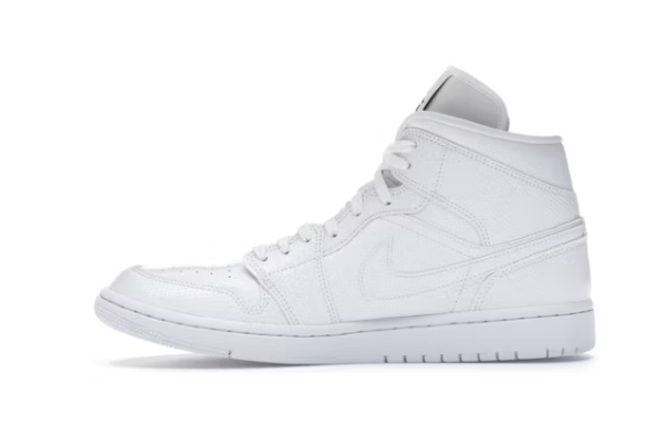 POP  Jordan 1 Mid White Snakeskin, BQ6472-110