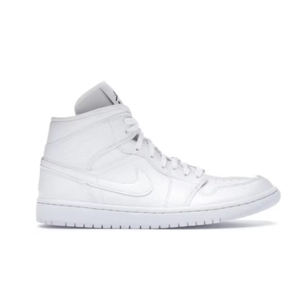 POP Jordan 1 Mid White Snakeskin, BQ6472-110