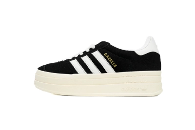 POP  adidas GAT Wmns Gazelle Bold Black White HQ6912 01