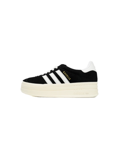 POP  adidas GAT Wmns Gazelle Bold Black White HQ6912 01