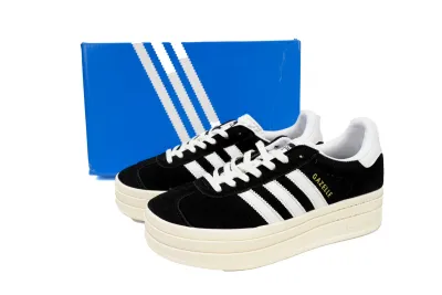 POP  adidas GAT Wmns Gazelle Bold Black White HQ6912 02