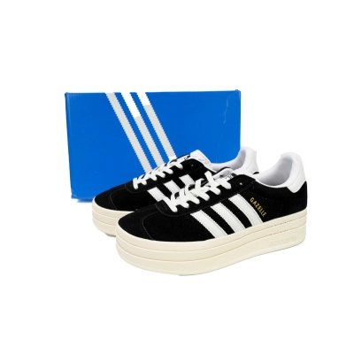 GET POP adidas GAT Wmns Gazelle Bold Black White HQ6912 02