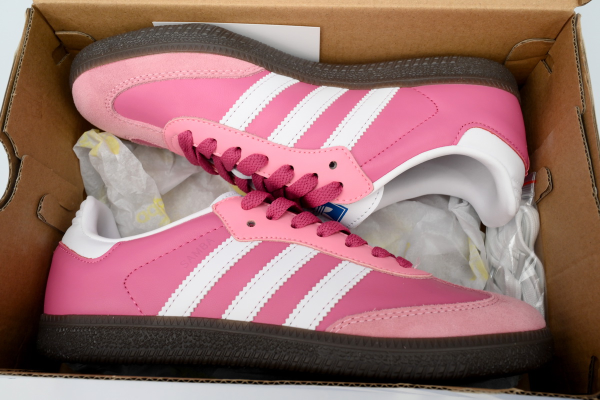 POP  adidas GAT Originals SAMBA OG Pink White B75806