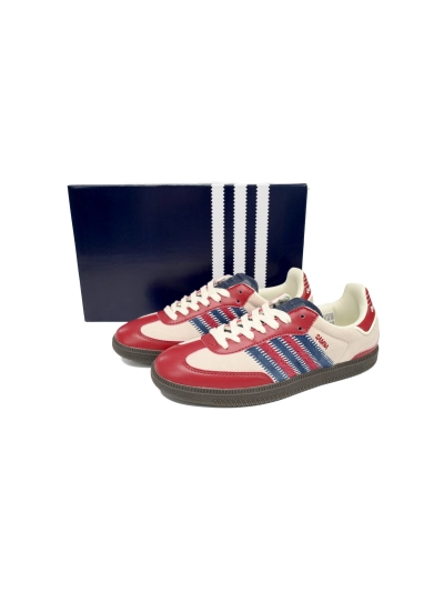 POP  GAT Originals Samba Vegan /OG Beige Blue Red ID6023 02