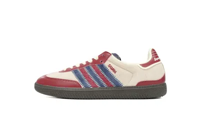 POP  GAT Originals Samba Vegan /OG Beige Blue Red ID6023 01