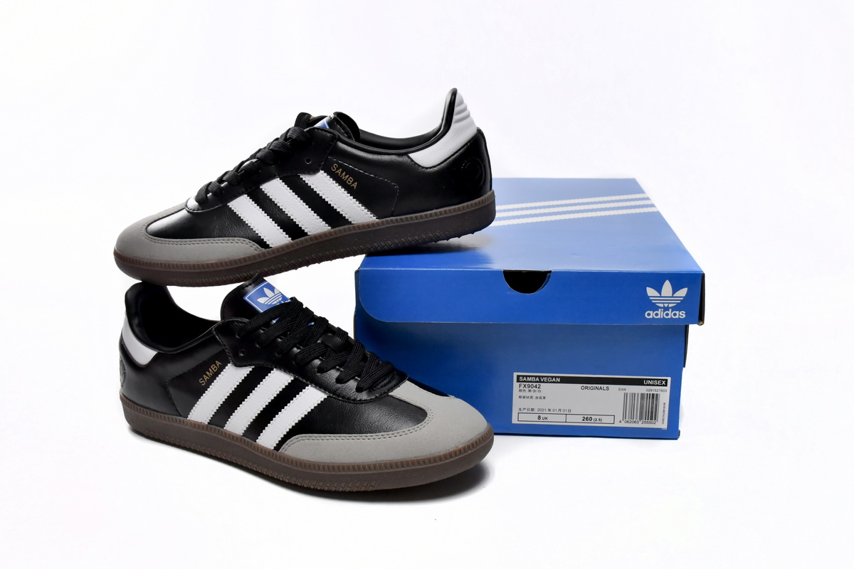 POP  GAT Originals Samba Vegan /OG Black And White FX9042