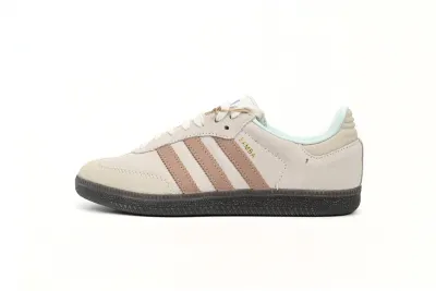 POP  GAT Originals Samba Vegan /OG Black White Powder Brown ID2047 01