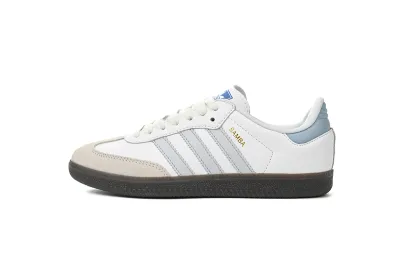 POP  GAT Originals Samba Vegan /OG White Light Blue ID2055 01