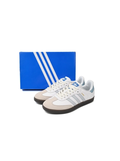 POP  GAT Originals Samba Vegan /OG White Light Blue ID2055 02