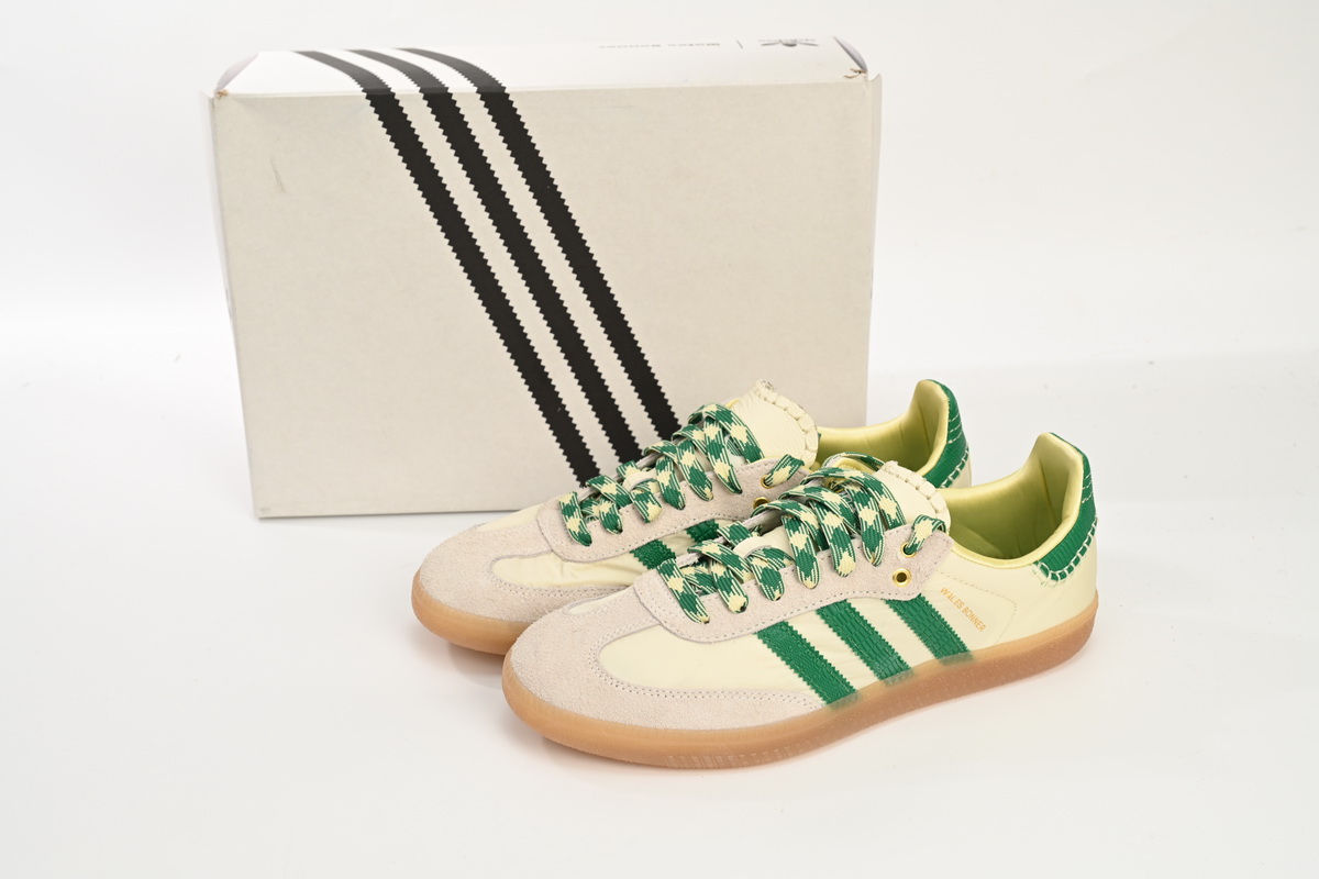 POP  GAT Wales Bonner x adidas Originals SAMBA White Green GY4344
