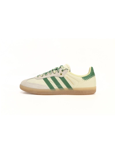 POP  GAT Wales Bonner x adidas Originals SAMBA White Green GY4344 01