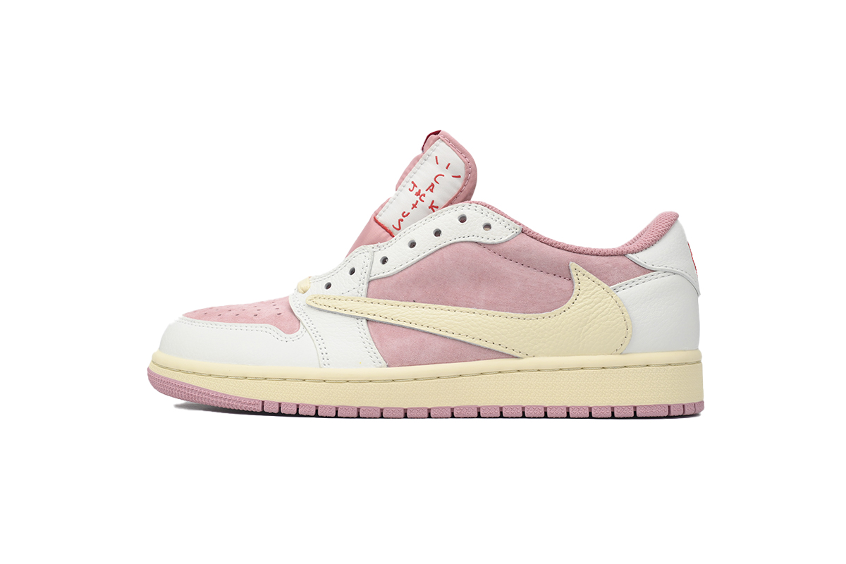 Perfectkicks   Travis Scott x Air Jordan 1 Low OG White Pink DM7866-600